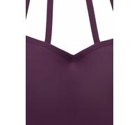 Badeanzug BRUNO BANANI, Damen, Gr. 40, Cup A/B, rot (bordeaux), Polyamid, Badeanzüge Badeanzug, mit eleganter Ausschnittvariante (89190242-40) bordeaux