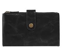 Geldbörse BRUNO BANANI, Damen, schwarz, Leder, leicht glänzend, unifarben, Kleinlederwaren, echt Leder (36414427-0) schwarz