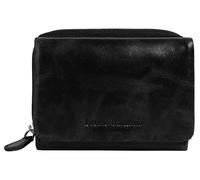 Geldbörse BRUNO BANANI, Damen, schwarz, Leder, leicht glänzend, unifarben, Kleinlederwaren, echt Leder (23508038-0) schwarz