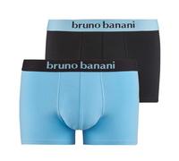 bruno banani - Flowing - Retro Short/Pant - 2er Pack (M Himmelblau/Schwarz)