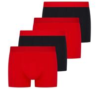 bruno banani - Flowing - Retro Short/Pant - 4er Pack (L Rot/schwarz)