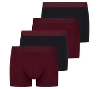 bruno banani - Flowing - Retro Short/Pant - 4er Pack (M Dunkelrot/schwarz)