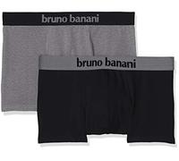 bruno banani - Flowing - Short - 2er Pack (6 Schwarz / Grau Melange)