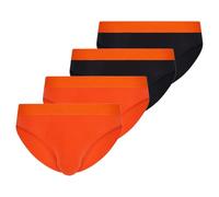 bruno banani - Flowing - Sportslip/Unterhose - 4er Pack (XL Schwarz/orange)