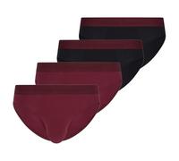 bruno banani - Flowing - Sportslip/Unterhose - 4er Pack (XXL Schwarz/dunkelrot)