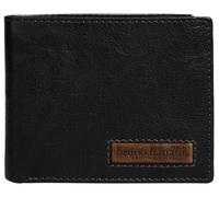 Geldbörse BRUNO BANANI, Herren, schwarz, Leder, leicht glänzend, unifarben, Kleinlederwaren, echt Leder (65283839-0) schwarz