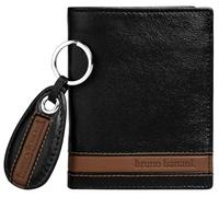 Bruno Banani Geldbörse, aus echtem Leder im Hochformat Einheitsgröße schwarz Geldbörsen Geldscheinklammern Taschen Kleinlederwaren Unisex Einheitsgröße schwarz, braun