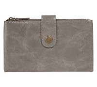 Geldbörse BRUNO BANANI, Damen, grau, Leder, leicht glänzend, unifarben, Kleinlederwaren, echt Leder (40137317-0) grau