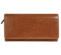 bruno banani große Geldbörse im Querformat Echt Leder Damen Echtleder Portemonnaie mit RFID-Schutz, Damen Wallet im Querformat Cognac 022124