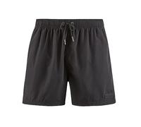 bruno banani Herren Boxer Badehose Wave LINE 2.0 schwarz