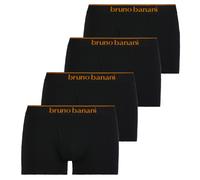 Bruno Banani Herren Boxershorts, Multipack - Quick Access, Unterhose mit Eingriff, einfarbig, Baumwolle Schwarz S 4er Pack (2x2P)