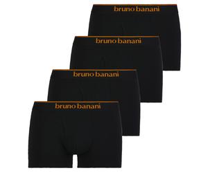 Bruno Banani Herren Boxershorts, Multipack - Quick Access, Unterhose mit Eingriff, einfarbig, Baumwolle Schwarz S 4er Pack (2x2P)
