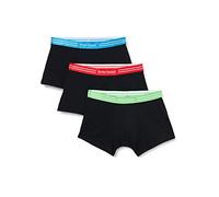 Bruno Banani Herren Boxershorts 3er Pack - Essential Cotton, Baumwolle, einfarbig, schwarz, S (Small) Schwarz