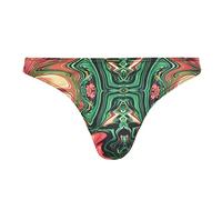 bruno banani Herren Liquify G String, Orange/Grün Print, M EU