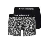 Bruno Banani Herren Scratch Boxershorts, schwarz/grau Print // schwarz, XXL
