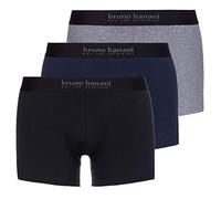 Bruno Banani Herren Short 3er Pack Energy Cotton Boxershorts, 3per Pack Mehrfarbig (Schwarz//Navy//Graumelange 2753), Large (Herstellergröße: L)