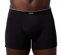 Boxershorts BRUNO BANANI "Short Infinity" Gr. S, schwarz Herren Unterhosen Boxershorts mit kontrastfarbenen Logobund (72018156-S) schwarz