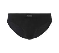 Bruno Banani Herren Slips - Check Line 2.0, Unterwäsche, Sportslips, Polyamid, Logo, Karo, einfarbig Schwarz S 2er Pack (2x1P)