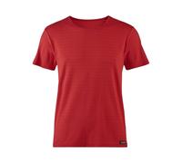 Bruno Banani Herren T-Shirt - Oberteil, Shirt, Check Line 2.0, Polyamid, Rundhals, Logo, einfarbig Rot S