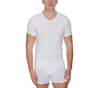 bruno banani T-Shirt Herren V-Ausschnitt Baumwolle weiß, L