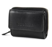 bruno banani Leder Geldbörse Lavato Wallet Zip with Flap Black schwarz