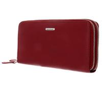 bruno banani Leder Geldbörse New York Double Zip Around Wallet Red rot