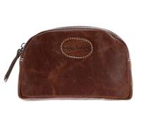 bruno banani Leder Kosmetiktasche Cosmeticbag Cognac braun