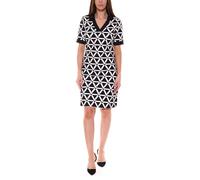 bruno banani Mini-Kleid modisches Damen Jersey-Kleid mit Allover-Muster 66247008 Schwarz/Weiß 36