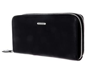 bruno banani New York Double Zip Around Wallet Black