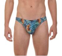 Bruno Banani Premium Line String Blau Muster Polyester Large Herren