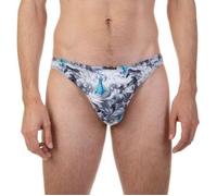 Bruno Banani Premium Line String Hellblau Must Polyester Large Herren