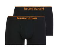 Bruno Banani Herren Boxershorts, 2er Pack - Quick Access, Unterhose, einfarbig, Baumwolle Schwarz 2XL