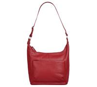 Shopper BRUNO BANANI, Damen, Gr. B/H/T: 38cm x 29cm x 11cm onesize, rot, Leder, leicht glänzend, unifarben, Taschen Shopper, echt Leder (59725751-0) rot