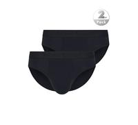 Slip BRUNO BANANI "Flowing", Herren, Gr. XXXL, schwarz (schwarz, schwarz), Obermaterial: 93% Baumwolle, 7% Elasthan, unifarben, eng, Unterhosen, mit Logobund (29746832-XXXL) schwarz, schwarz
