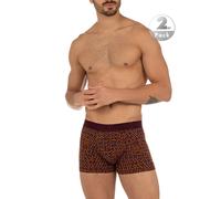 Boxer BRUNO BANANI "Maze", Jungen, Gr. L, mulitcolour print, feige, Obermaterial: 93% Baumwolle, 7% Elasthan, bedruckt, bequem, Unterhosen (20593256-L) mulitcolour print, feige