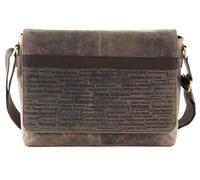 bruno banani Umhängetasche ALL OVER Echt Leder Herren, Damen | braun | 020269