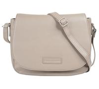 Umhängetasche BRUNO BANANI, Damen, Gr. B/H/T: 28cm x 22cm x 9cm onesize, beige, Leder, unifarben, leicht glänzend, Taschen, echt Leder (66318442-0) beige