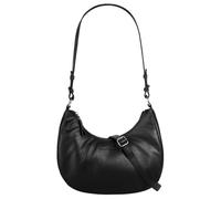Umhängetasche BRUNO BANANI, Damen, Gr. B/H/T: 28cm x 24cm x 9cm onesize, schwarz, Leder, unifarben, leicht glänzend, Taschen, echt Leder (97159654-0) schwarz