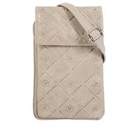 Umhängetasche BRUNO BANANI, Damen, Gr. B/H/T: 13cm x 20cm x 3cm onesize, beige, Leder, leicht glänzend, unifarben, Taschen Umhängetasche, echt Leder (92433001-0) beige