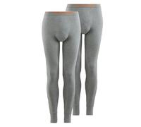 Bruno Banani Lange Unterhose Longpant Warm Up, Cotton Stretch, Logobund, Einfarbig für Herren - 2XL
