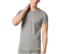 bruno banani - WARM UP - Unterhemd/Shirt Kurzarm - 2er Pack (L Grau Melange)