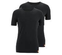 bruno banani - WARM UP - Unterhemd/Shirt Kurzarm - 2er Pack (XL Schwarz)