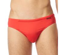 Badeslip BRUNO BANANI "Mini Wave Line 2.0 Swim", Herren, Gr. M (5), N-Gr, rot, Elasthan, Polyamid, unifarben, Badehosen, mit seitlicher Logoprägung (69937156-M) rot
