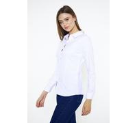 Bruno Barella Slim Fit Hemdbluse aus Biobaumwolle Weiss M