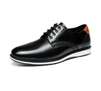 Bruno Marc Herren Anzugschuhe Schnürhalbschuhe Klassischer Business Derby Oxford Hochzeit Schuhe Schnürschuh Lederschuhe,Size 45,Schwarz,SBOX2225M-E