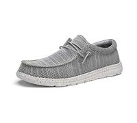 Bruno Marc Herren Mokassins Flache Slipper Slip on Loafer Weich Comfort Klassische Schuhe,Size 46,GRAU,BLS211