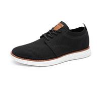 Bruno Marc Herren Sneaker Mesh Sneakers Oxfords Leichte Schuhe Atmungsaktives Obermaterial Memory Foam Insole Leichte Außensohle,Size 41,Schwarz,GRAND-01