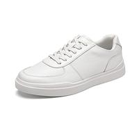 Bruno Marc Herren Sneaker Schnürhalbschuhe Elegante Turnschuhe Walkingschuhe Mode Schuhe,Size 41.5,Weiss,SBFS223M