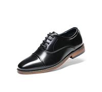 Bruno Marc SchnüRhalbschuhe Jungen Anzugschuhe Derby Oxford Hochzeit Schuhe Festliche Kinderschuhe für Hochzeitsfeier und Kommunion,Size 31,Schwarz,SBOX2328K-E