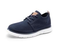 Bruno Marc Schnürhalbschuhe Jungen Anzugschuhe Atmungsaktiv Gestrickter Stoff Oxford Hochzeit Party Schuhe Familie versammlung Anzug Formale,Size 31,Marine,SBOX2503K